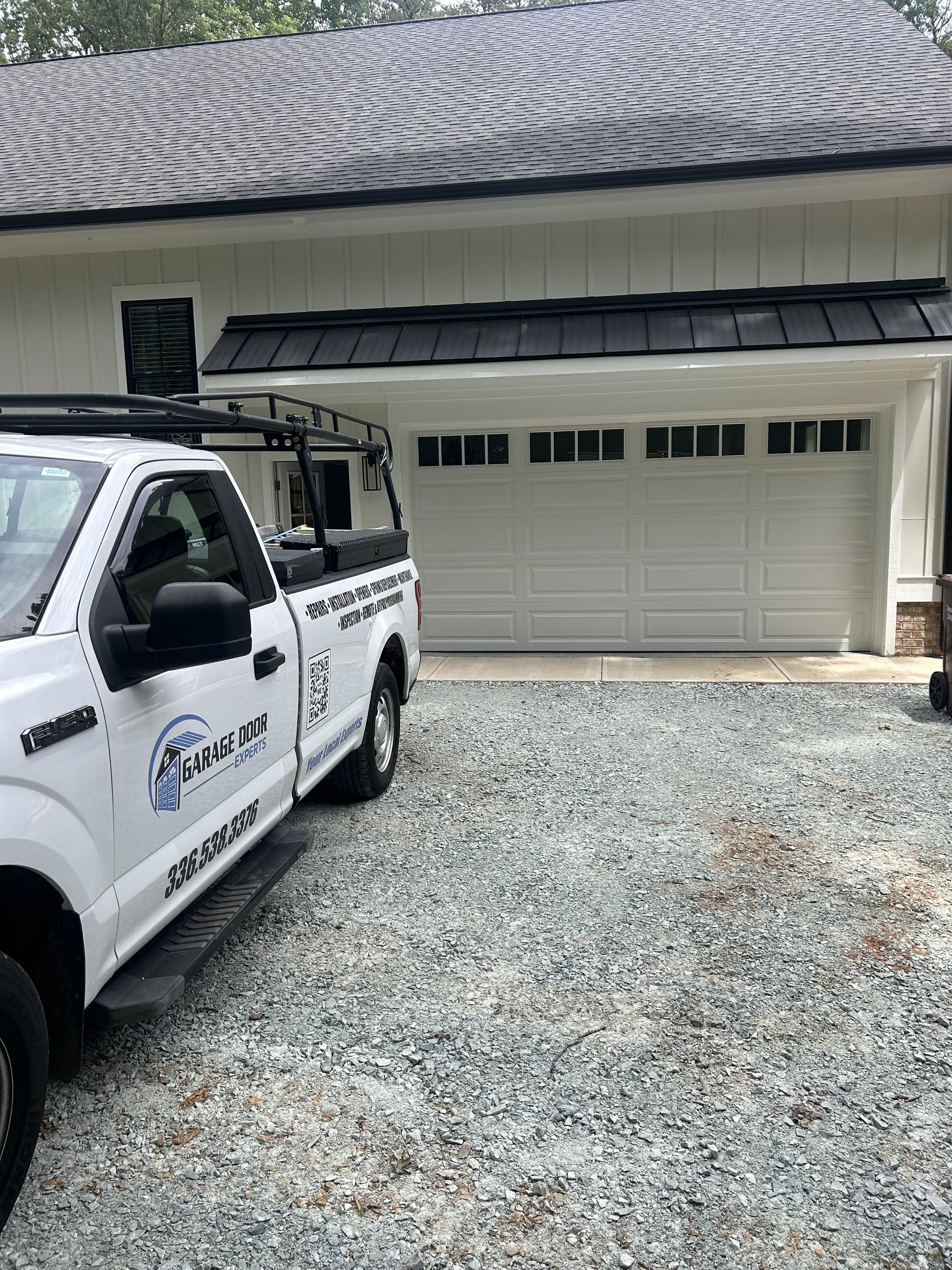 Garage Door Experts NC service truck - local garage door repair and installation in Durham, NC